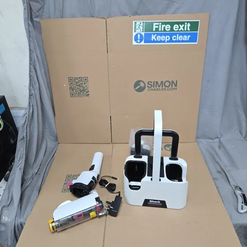 SHARK CORDLESS HANDHELD SPOT CLEANER  WITH CHARGING DOCK – WHITE 