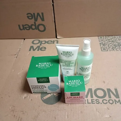 4 X MARIO BADESCU SKIN CARE ITEMS TO INCLUDE HYDROGEL UNDER EYE PATCHES ETC