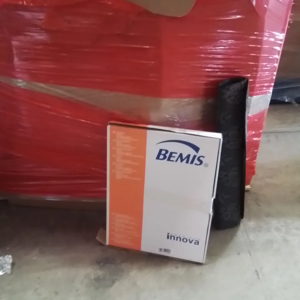 PALLET OF ASSORTED HOUSEHOLD GOODS AND PRODUCTS TO INCLUDE;MAT,TOILET