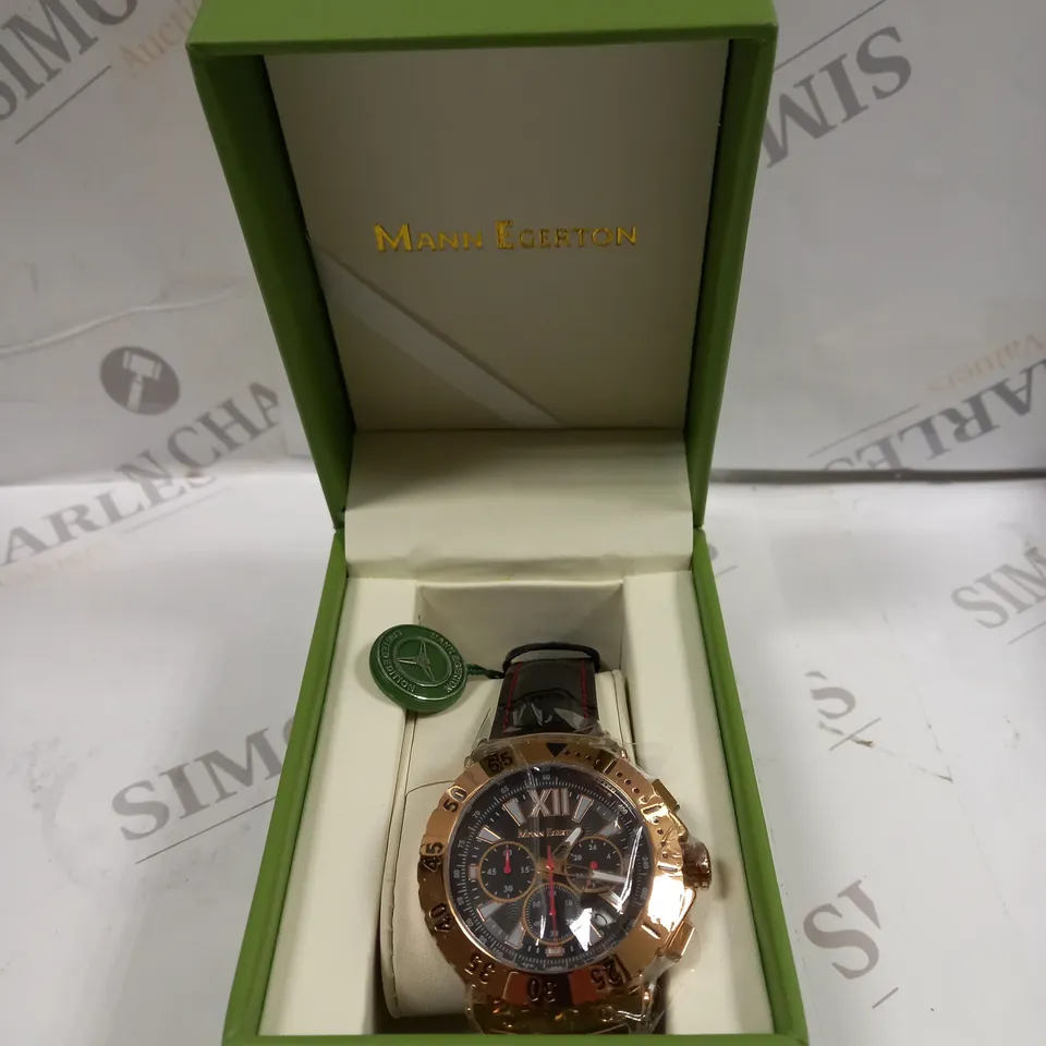 BOXED MANN EGERTON DIMENSION ROSE WATCH 