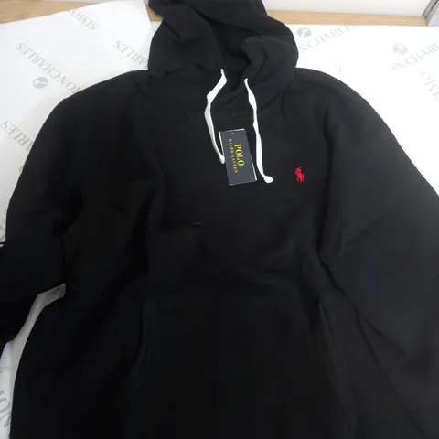 POLO RALPH LAUREN CLASSIC BLACK HOODIE - XL