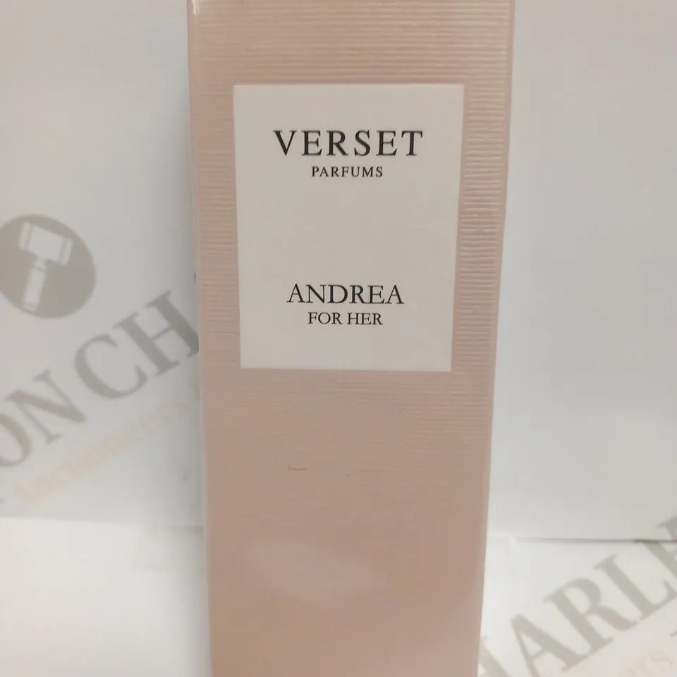 BOXED AND SEALED VERSET PARFUMS ANDREA FOR HER EAU DE PARFUM 50ML
