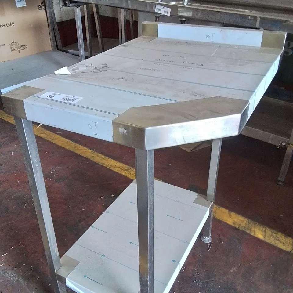 STAINLESS STEEL INDUSTRIAL CATERING WORKTOP/COUNTER
