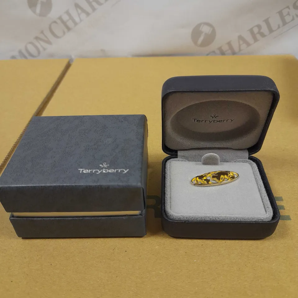 TERRY BERRY GOLD EFFECT WORLD CLOTHES PIN 