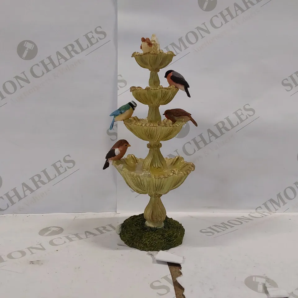 BOXED FIESTA COLLECTABLES LUGENIA ORNAMENTAL BIRD FOUNTAIN (1 BOX)