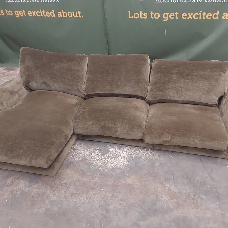 QUALITY DESIGNER LH CORNER CHAISE SOFA 