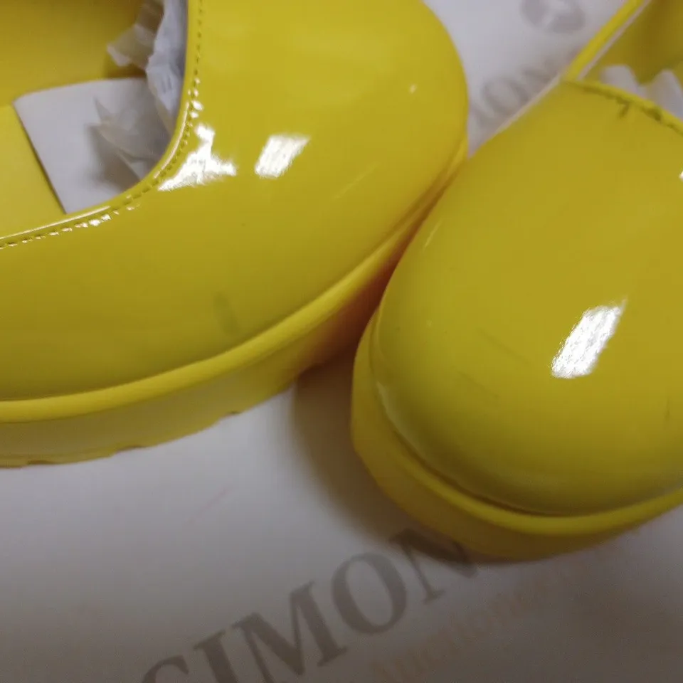 KOI VEGAN TIRA MARY JANES 'SUNSHINE YELLOW EDITION' - SIZE 6