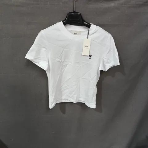 AMI PARIS WHITE T-SHIRT – SMALL