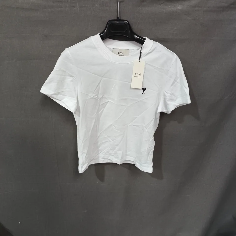 AMI PARIS WHITE T-SHIRT – SMALL