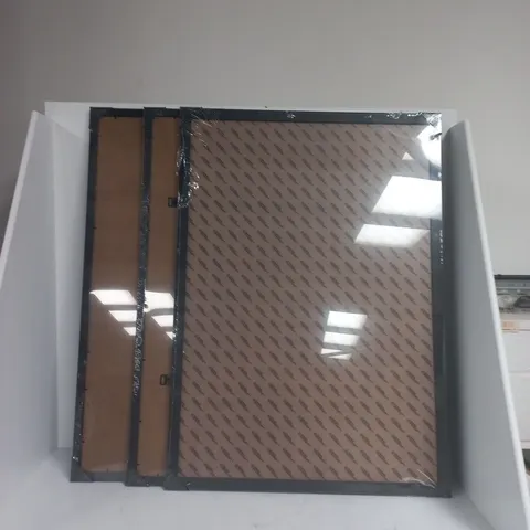 LOT OF 3 SEALED 100X70CM NOTICE BOARDS
