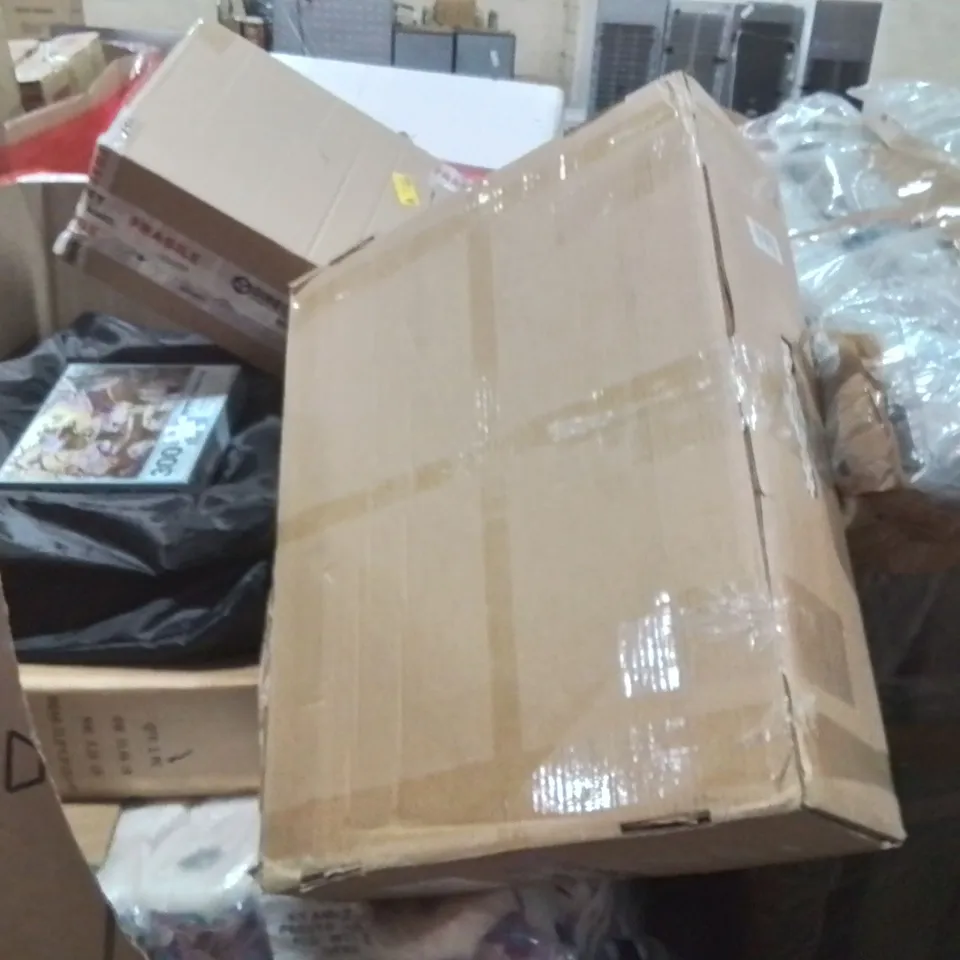 PALLET OF ASSORTED HOUSEHOLD GOODS AND PRODUCTS TO INCLUDE;MIXING BOWLS,ELECTRIC TOP COVER FOR STOVES,BABY CHANGING STATION