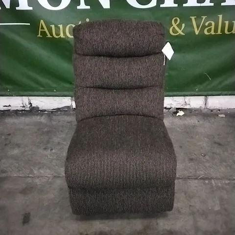 DESIGNER JUMBO CORDED BROWN FABRIC SOFA SECTION