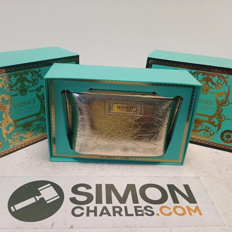 VERSACE CRYSTAL EMERALD GIFT SET FOR WOMEN – TURQUOISE PACKAGING