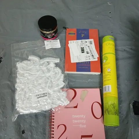 APPROXIMATELY 10 HOUSEHOLD ITEMS TO INCLUDE INCENSE STICKS, NOTEBOOK, NASH BAIT ETC