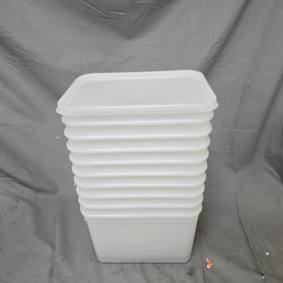 JOB LOT OF APPROXIMATELY 12 ASSORTED ITEMS TO INCLUDE YELLOW CONTAINERS AND WHITE CONTAINERS