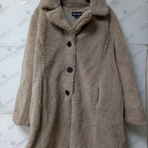 CENTIGRADE TEDDY LONGLINE COAT SIZE 2XL 