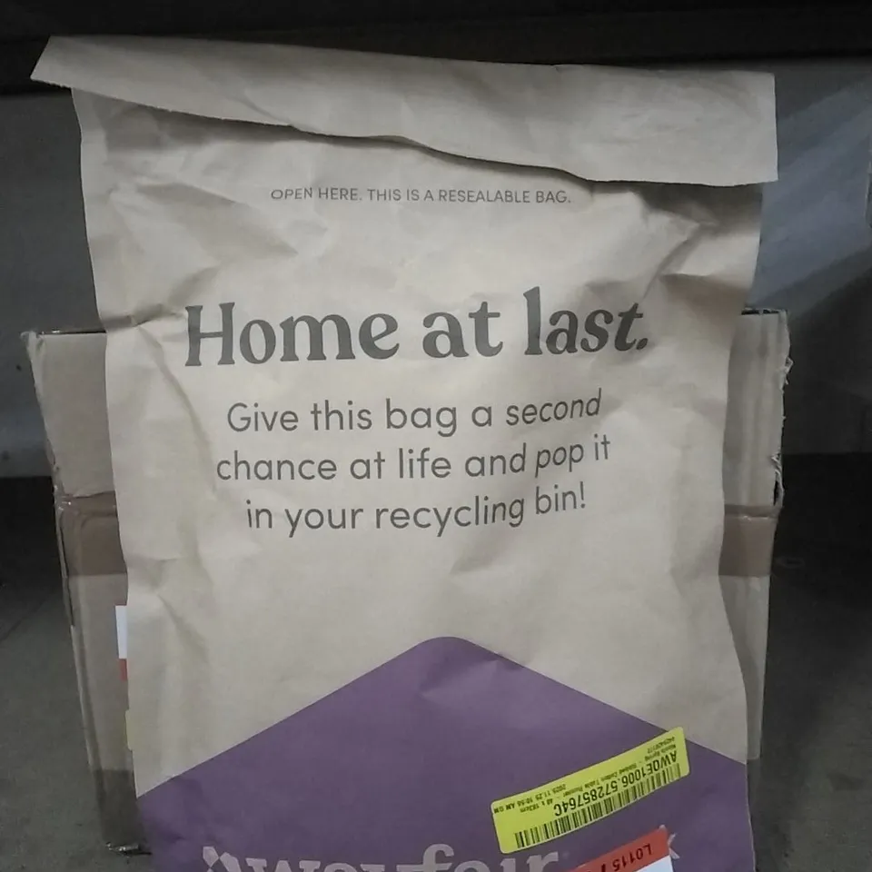 BAGGED NICOLA SPRING - RIBBED COTTON TABLE RUNNER - BLUE - 48 X 183CM