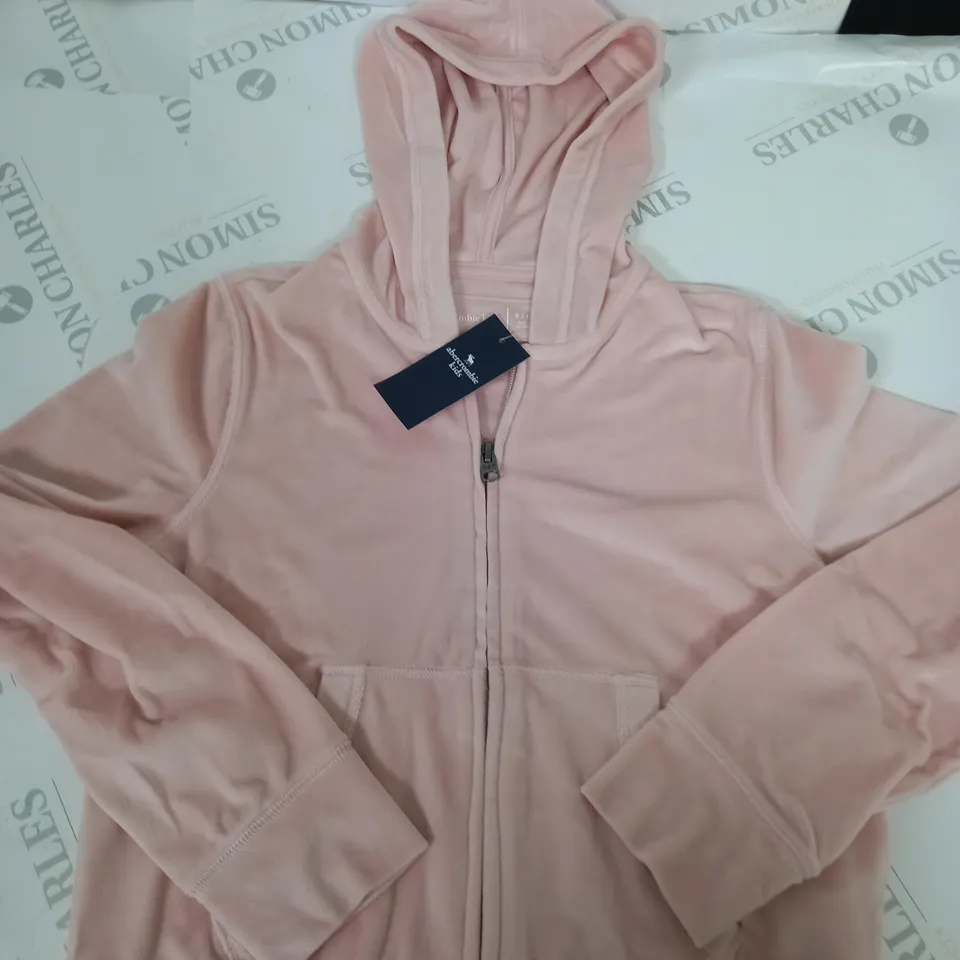 ABERCROMBIE AND FITCH VELVET ZIPPED JACKET SIZE 9-10 YEARS