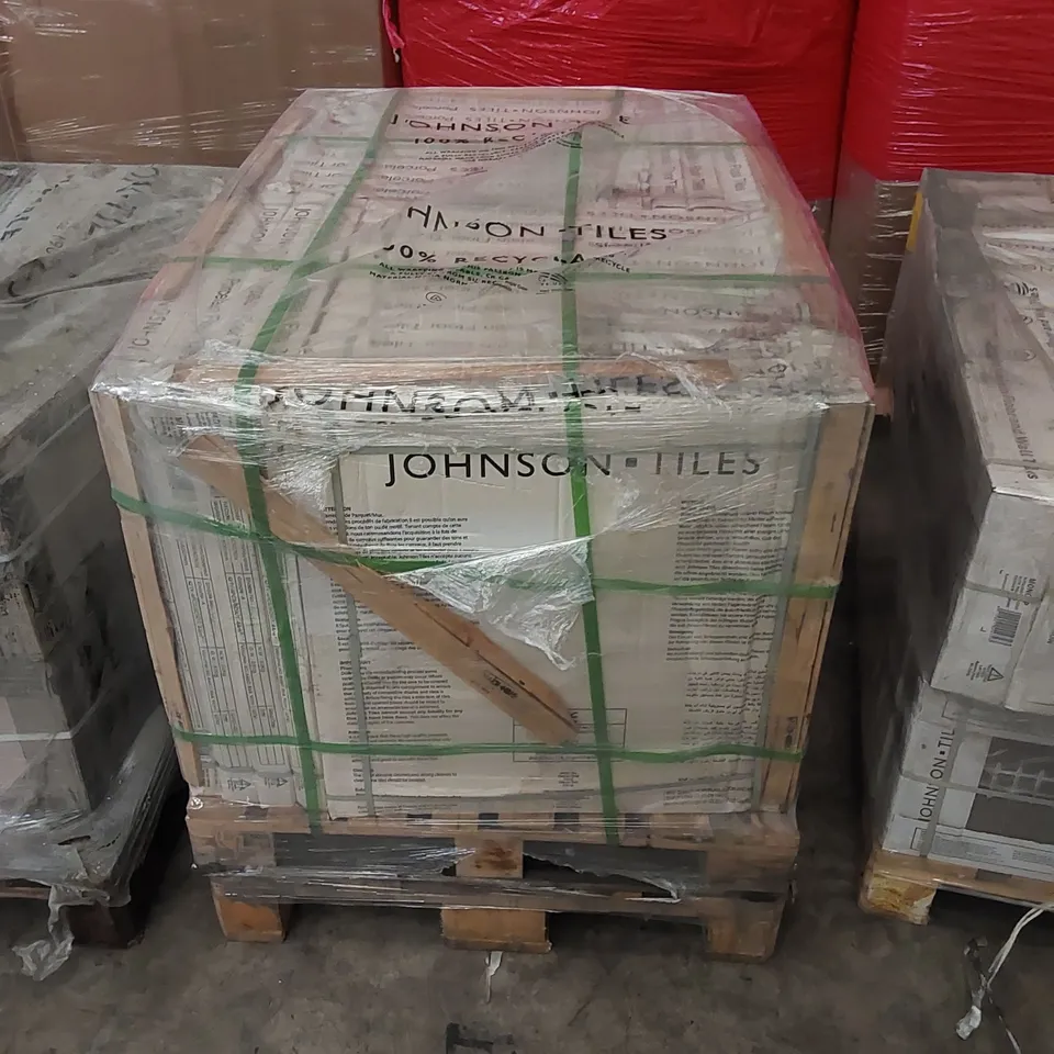 PALLET OF APPROX 30 X CARTONS OF JOHNSON TILES, MODERN FLAX NATURAL PORCELAIN FLOOR TILES - 4 TILES PER CARTON // TILE SIZE: 600 x 600 x 10mm