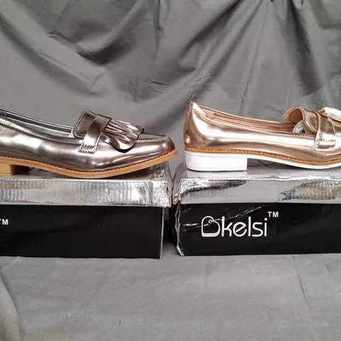 BOX OF APPROX 10 ASSORTED SHOES IN VARIOUS SIZES & COLOURS