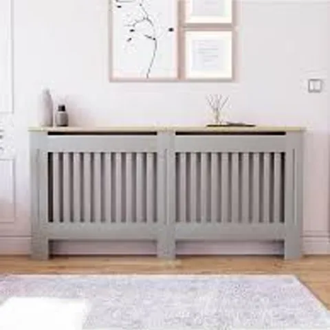 BOXED LASSIC VIDA DESIGNS ARLINGTON RADIATOR COVER, EXTRA LARGE - OLIVE GREY (1 BOX)