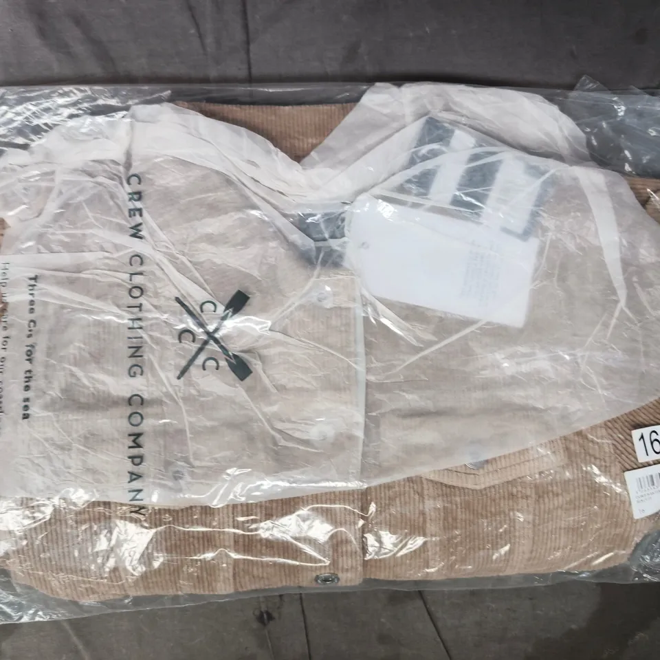BAGGED CREW CLOTHING COMPANY CORD WESTERN JACKET IN BISCUIT SIZE 16