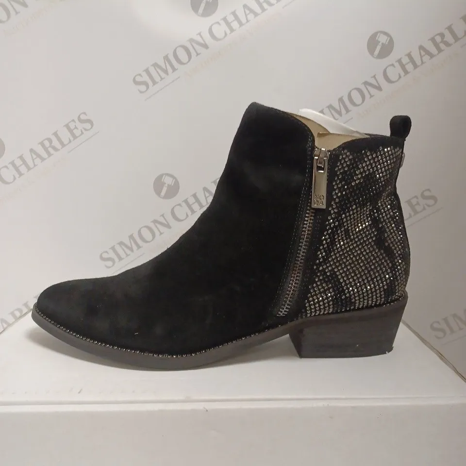 MODA IN PELLE KATREENA CRYSTAL ANKLE BOOTS, BLACK - SIZE 9
