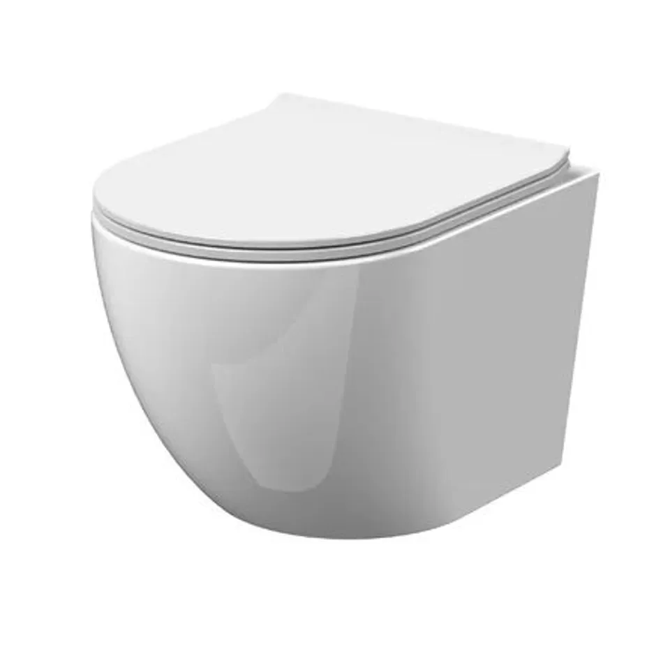 BOXED NUIE FREYA 12IPM LPF ELONGATED WALL HUNG TOILET (1 BOX)