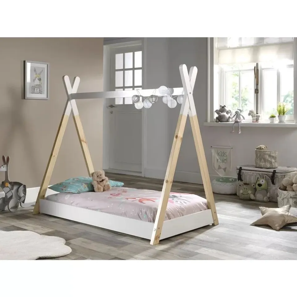 BOXED SHELIA SOLID WOOD TENT BED (1 BOX)