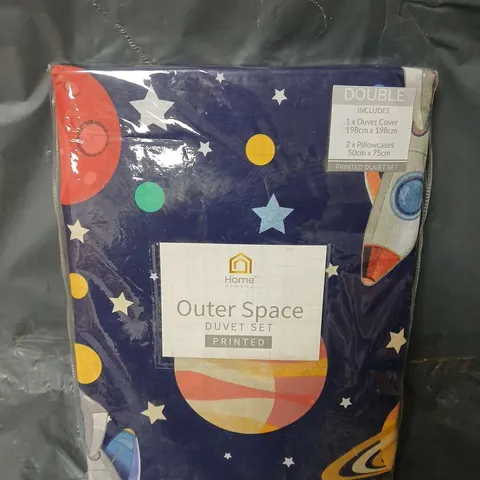 HOME LIVING OUTER SPACE PRINTED DUVET SET (DOUBLE)