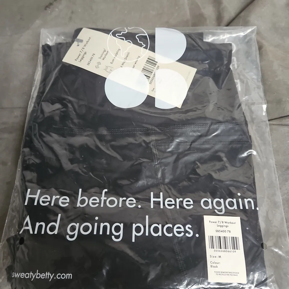 Sweaty Betty Power 7/8 Workout Leggings – Black, Size M