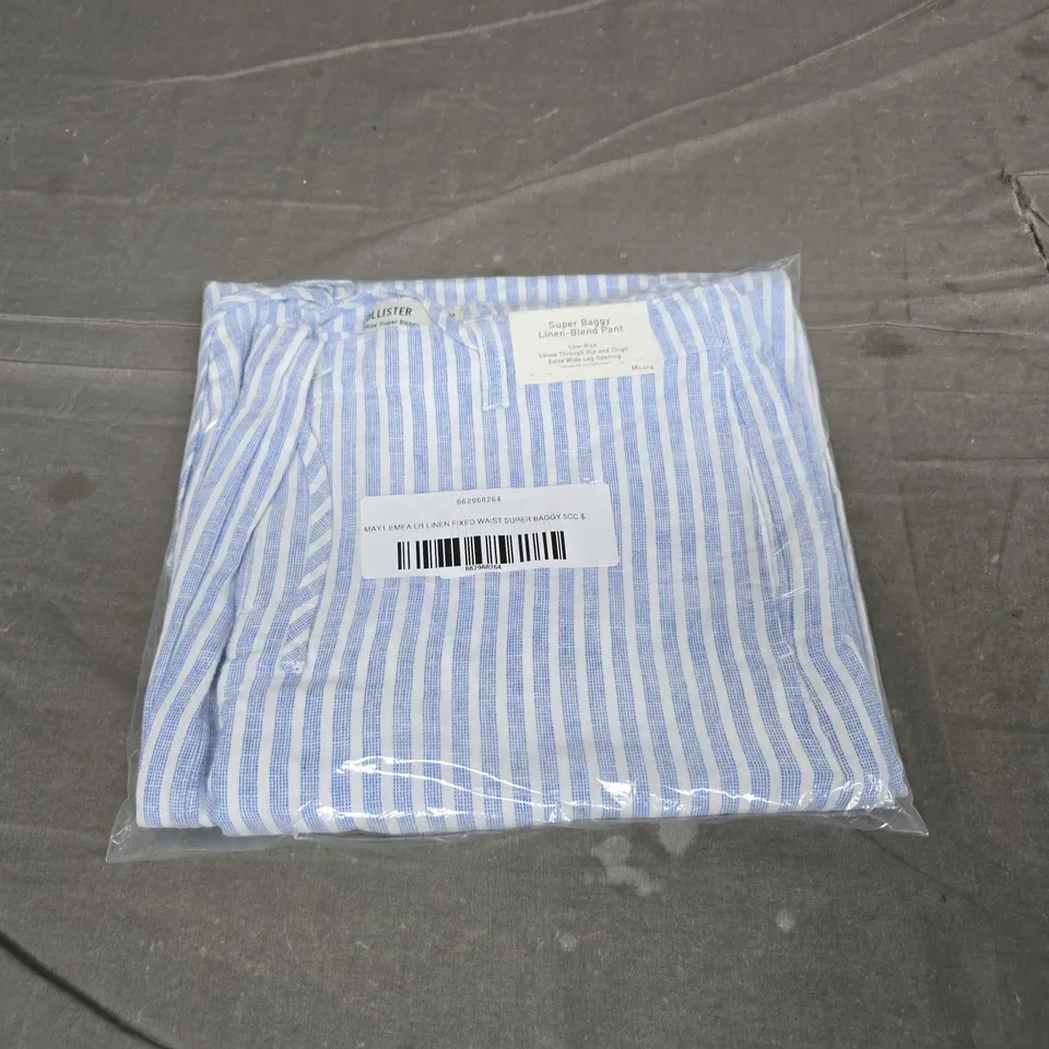 BAGGED HOLLISTER SUPER BAGGY LINEN PANTS - SIZE M