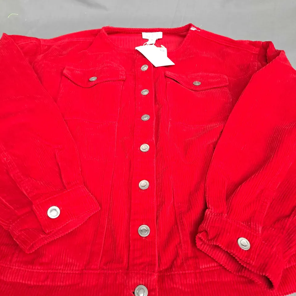 ALIGNE RED CORD JACKET - UK 8