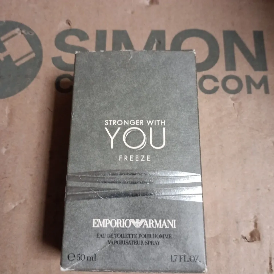 EMPORIO ARMANI STRONGER WITH YOU FREEZE EAU DE TOILETTE 50 ML – BOXED