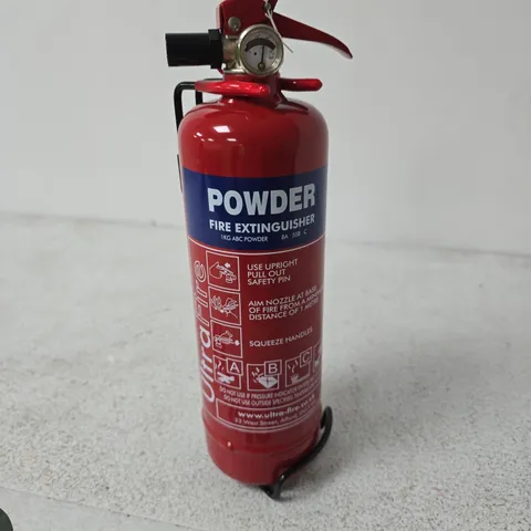 POWDER FIRE EXTINGUISHER 1KG ABC POWDER – RED WITH GAUGE
