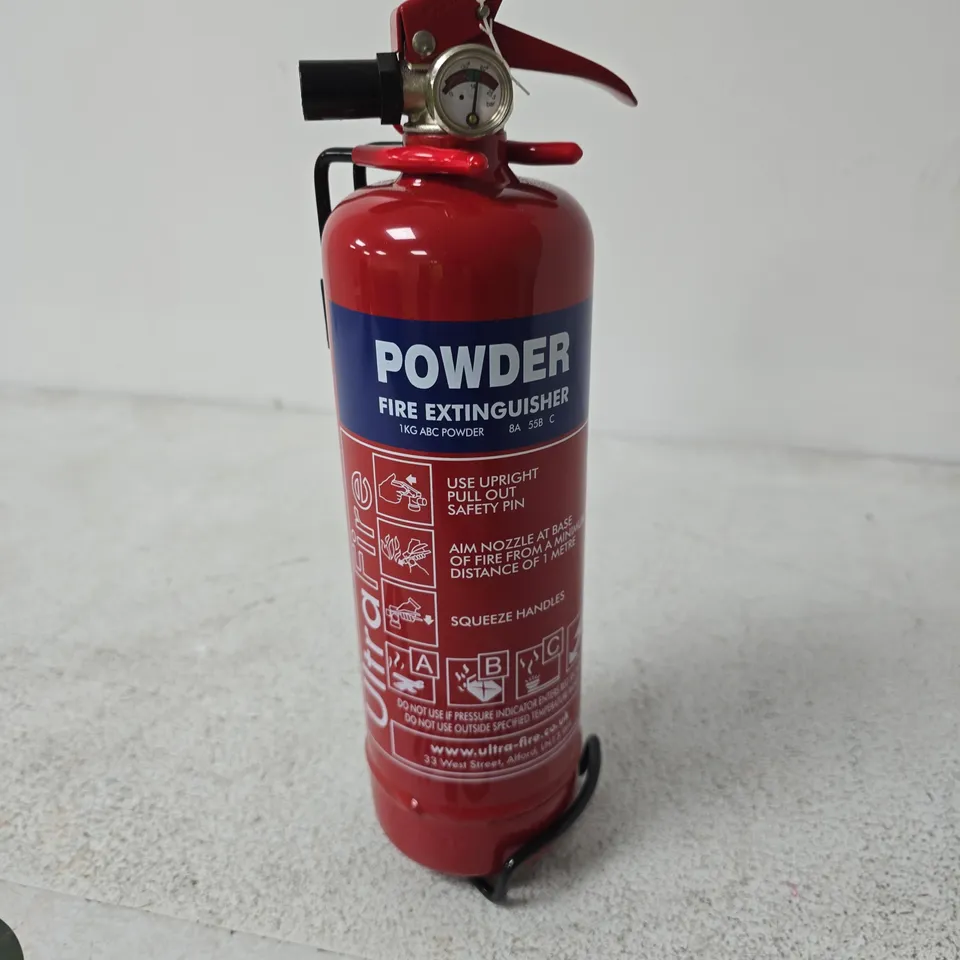 POWDER FIRE EXTINGUISHER 1KG ABC POWDER – RED WITH GAUGE