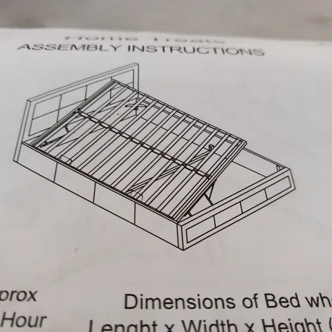 BOXED SMALL DOUBLE OTTOMAN BOX 2 OF 2 ONLY