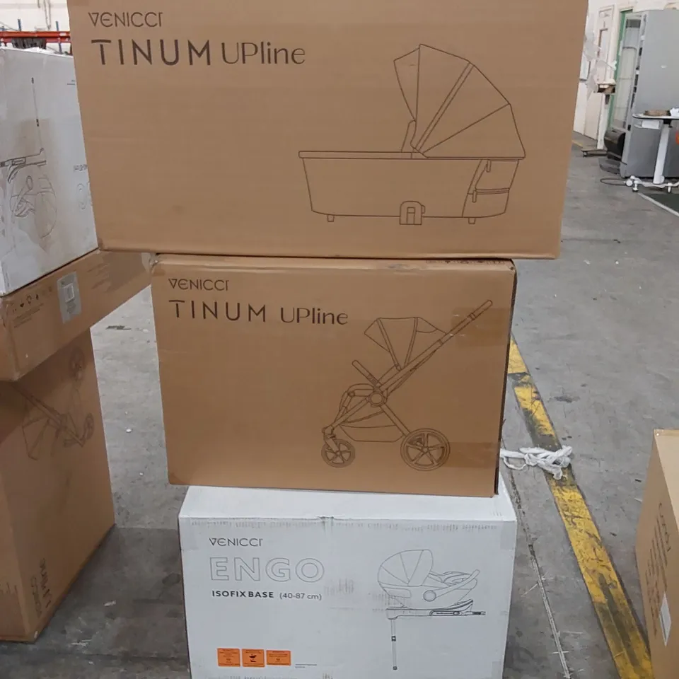 BOXED UPLINE 3 IN 1 PLUS BASE TRAVEL SYSTEM SET - MISTY ROSE (3 BOXES)