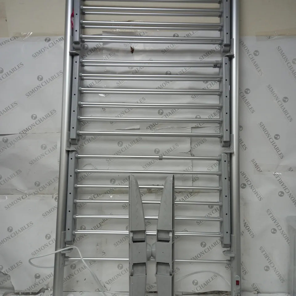 ORGANISED OPTIONS 3 TIER HEATED AIRER WITH 21M DRYING SPACE & COVER - COLLECTION ONLY