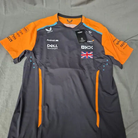 CASTORE MCLAREN REPLICA SET UP T-SHIRT NORRIS 4 - UK MEDIUM