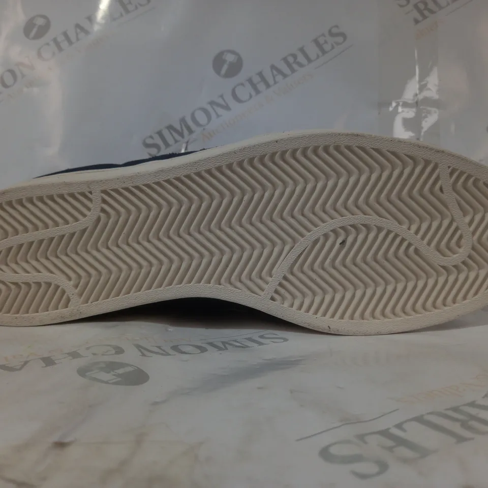 PAIR OF ADIDAS SUPERSTAR SHOES IN NAVY UK SIZE 11