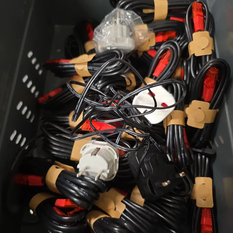 APPROXIMATELY 10 ASSORTED ELECTRICAL PRODUCTS & ACCESSORIES TO INCLUDE ROUTERS, REMOTE, CABLES ETC 