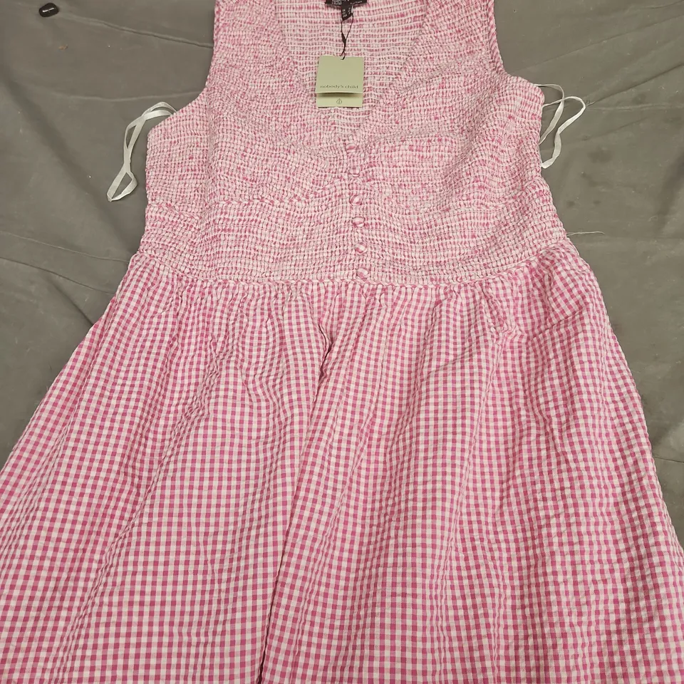 NOBODYS CHILD PINK SLEEVELESS ELIZA MIDI DRESS – UK14