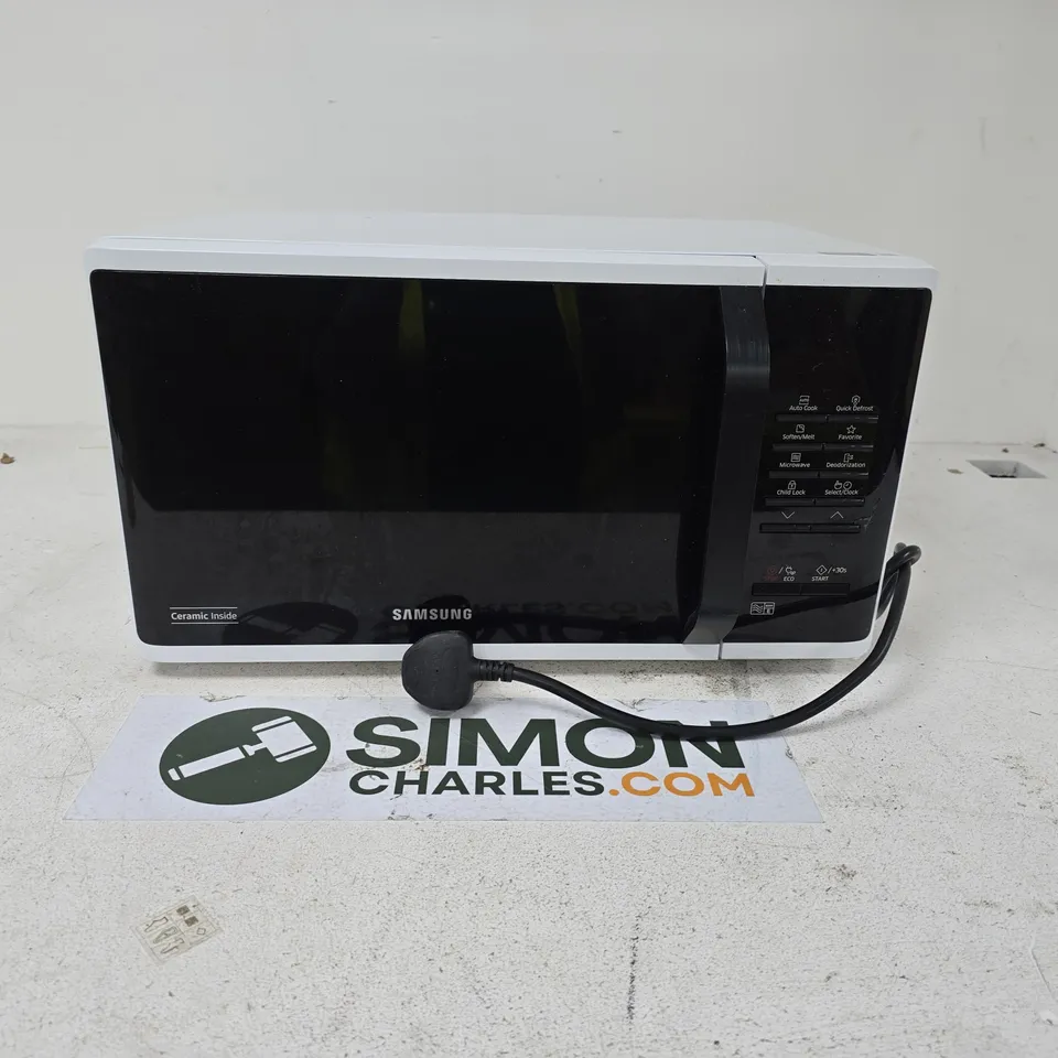 SAMSUNG MS23K3513AW/EU SOLO 23-LITRE MICROWAVE OVEN - WHITE - COLLECTION ONLY