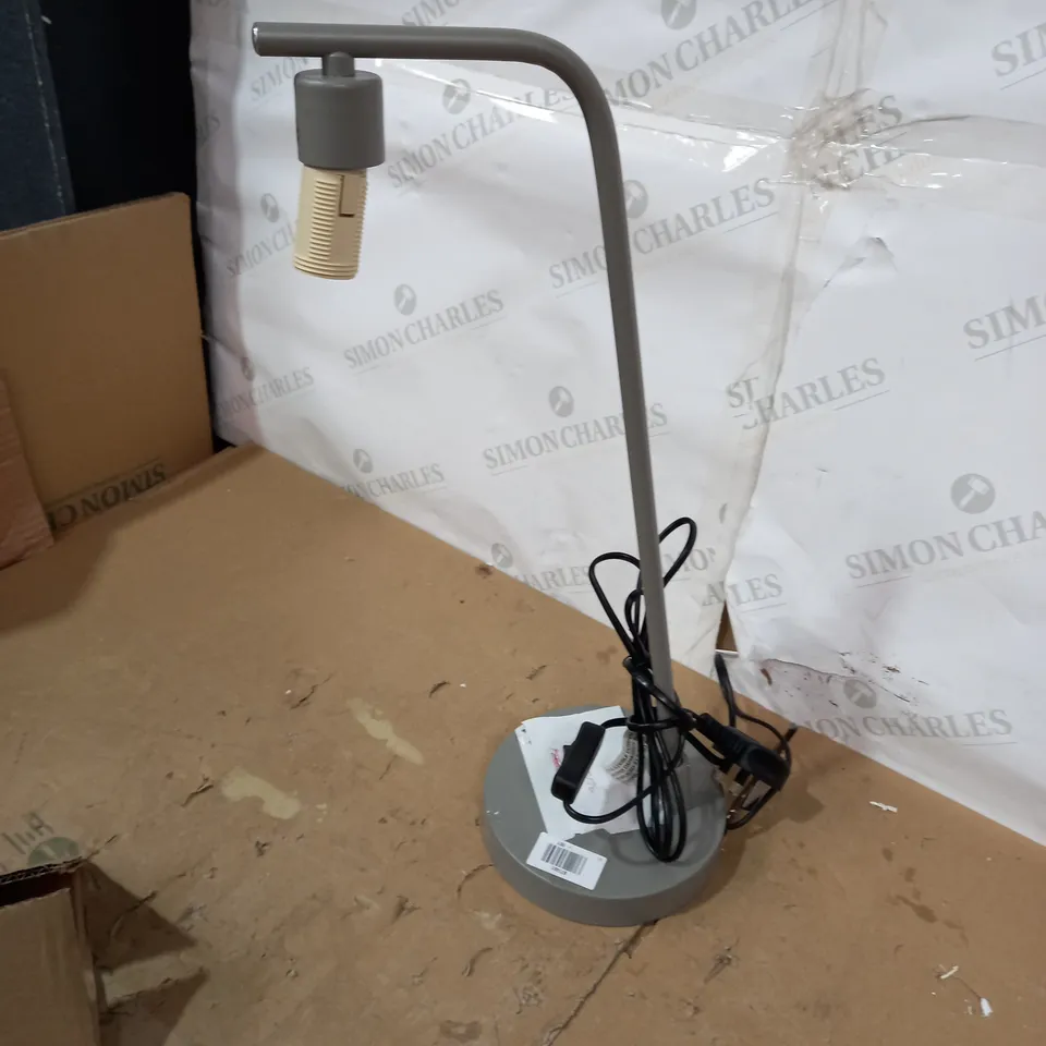 DESIGNER GREY FINISH TABLE LAMP