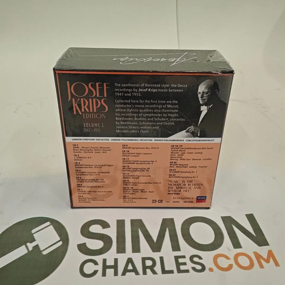 SEALED JOSEF KRIPS EDITION VOL 1 1947-1955