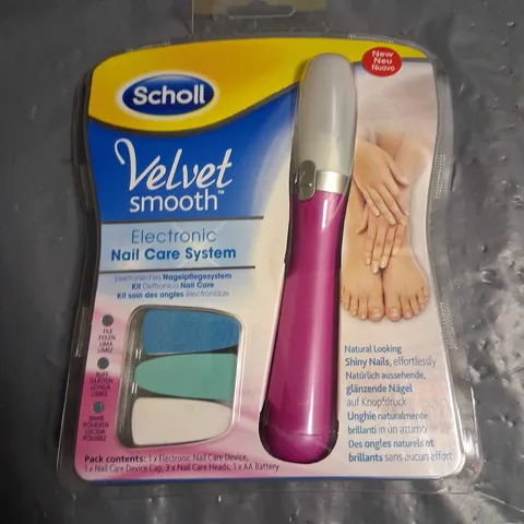 FOUR BOXED SCHOLL VELVET SMOOTH ELECTRONIC NAIL CARE SYSTEM