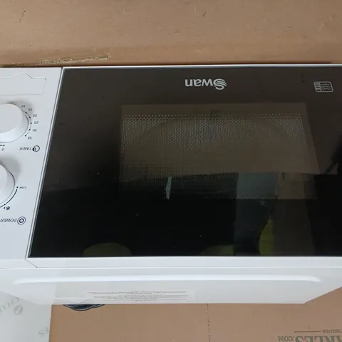 SWAN 20L 700W MANUAL MICROWAVE IN WHITE