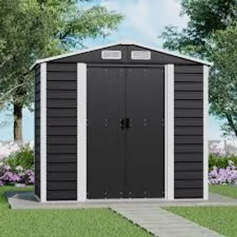 BOXED BREEINS GARDEN SHED - BLACK (1 BOX)