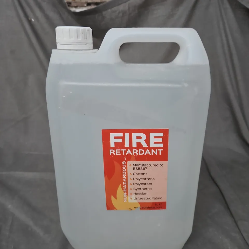 FIRE RETARDANT SOLUTION FOR FABRICS – CONTAINER (5 L) 